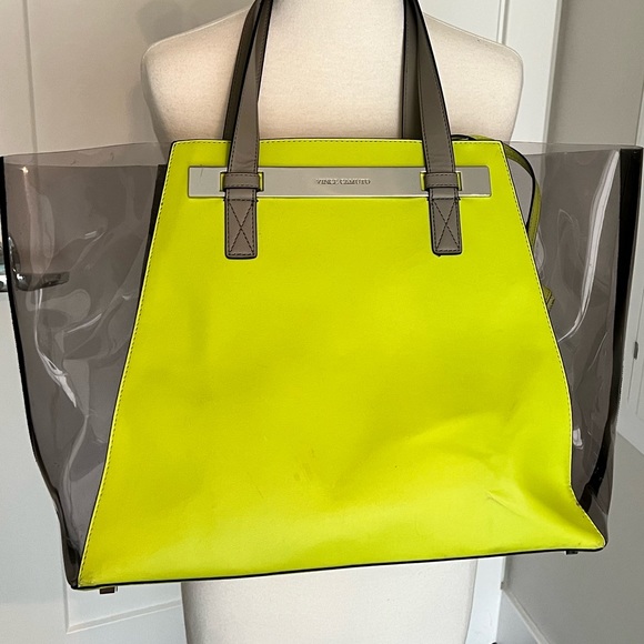 Vince Camuto Jace Neon Green Large Tote - Picture 5 of 6
